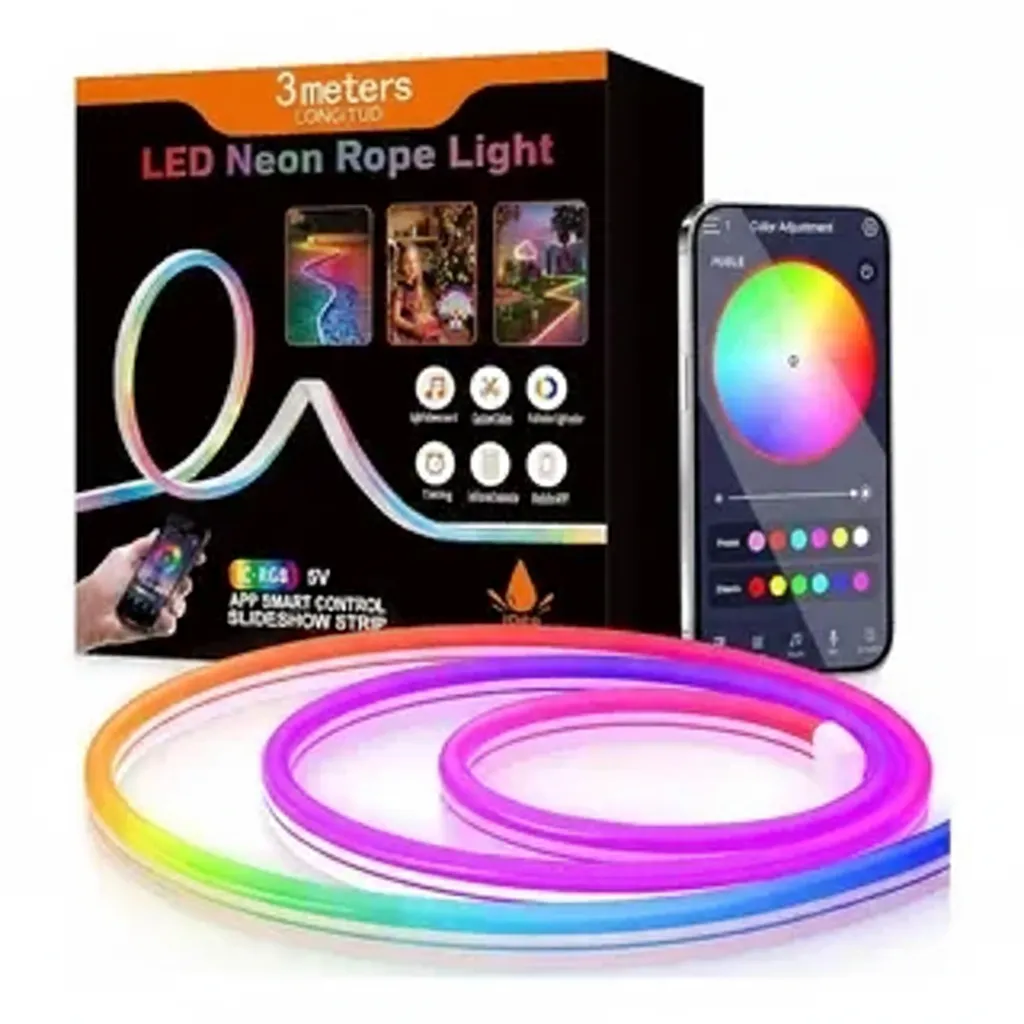 LED NEON ROPE LIGHT DE 3 METROS